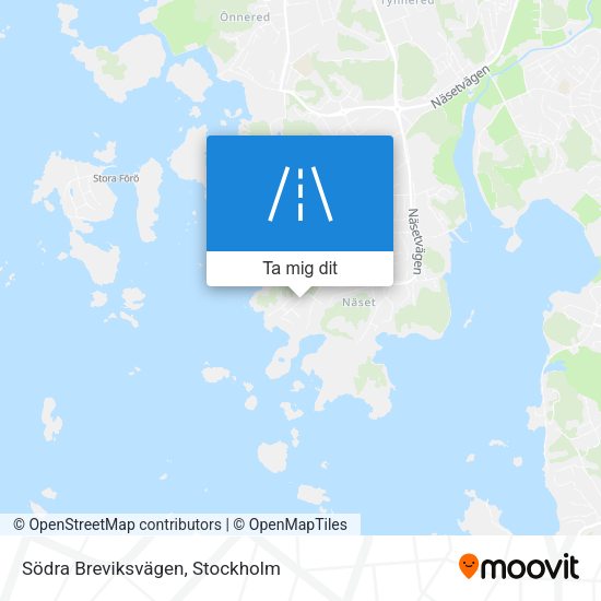 Södra Breviksvägen karta