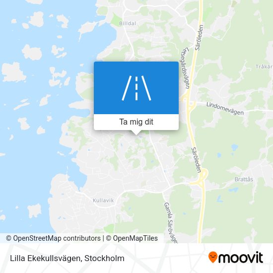 Lilla Ekekullsvägen karta