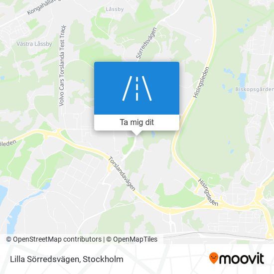 Lilla Sörredsvägen karta