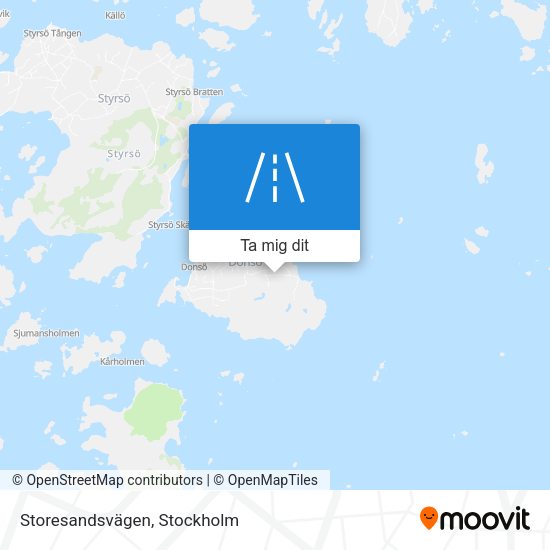 Storesandsvägen karta