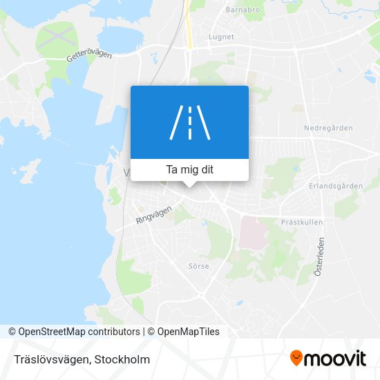 Träslövsvägen karta