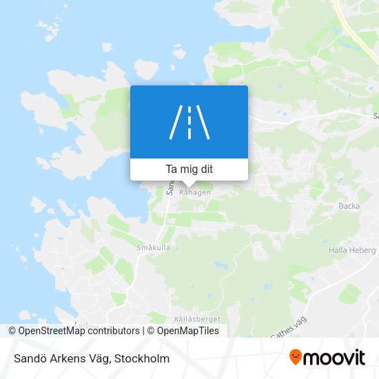 Sandö Arkens Väg karta