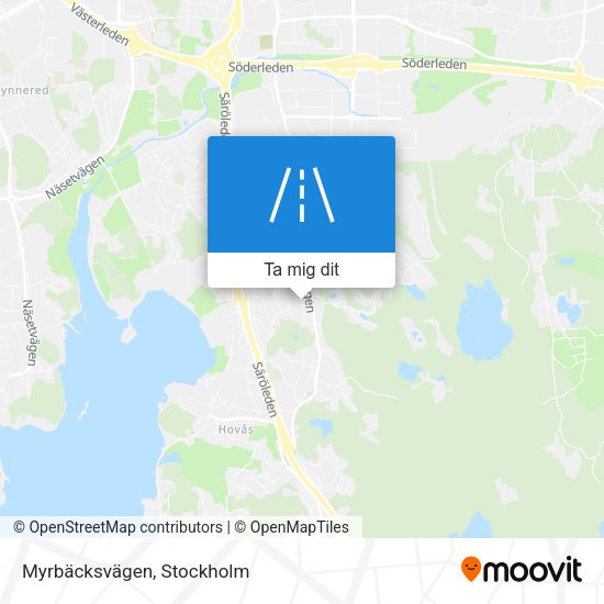Myrbäcksvägen karta