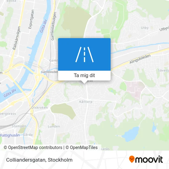 Colliandersgatan karta