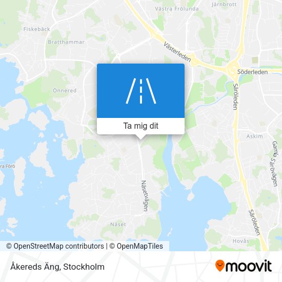 Åkereds Äng karta