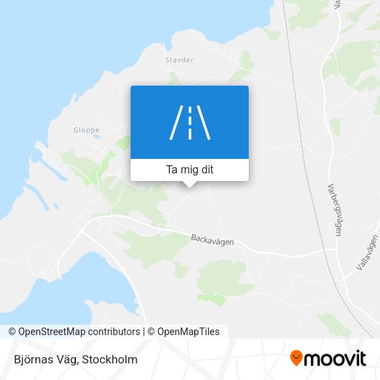 Björnas Väg karta