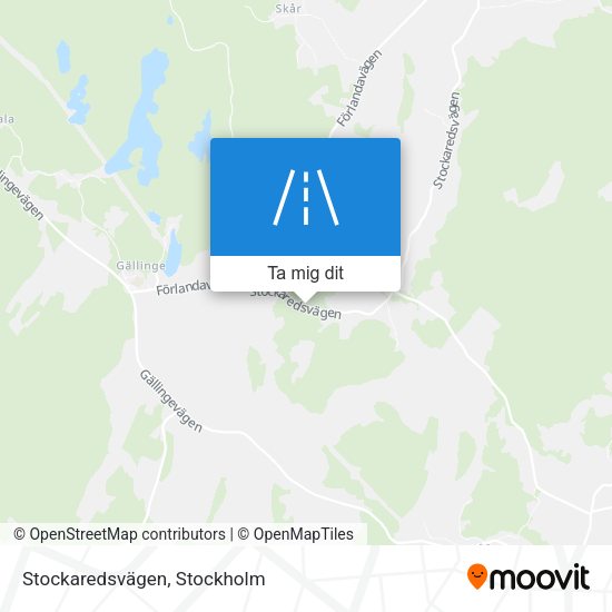 Stockaredsvägen karta