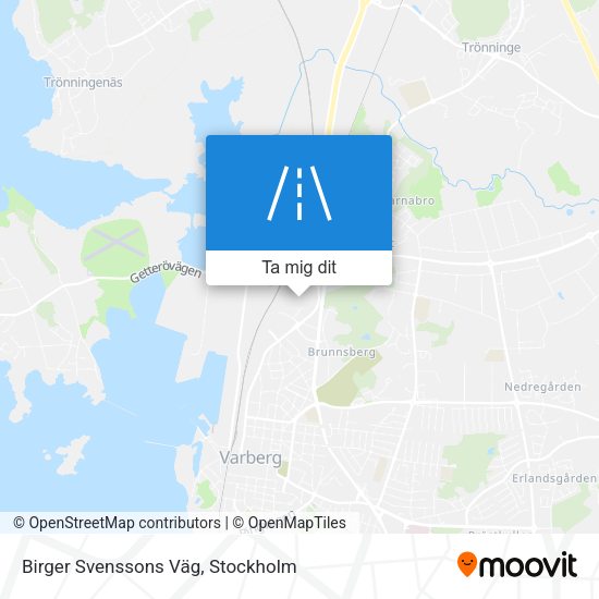 Birger Svenssons Väg karta