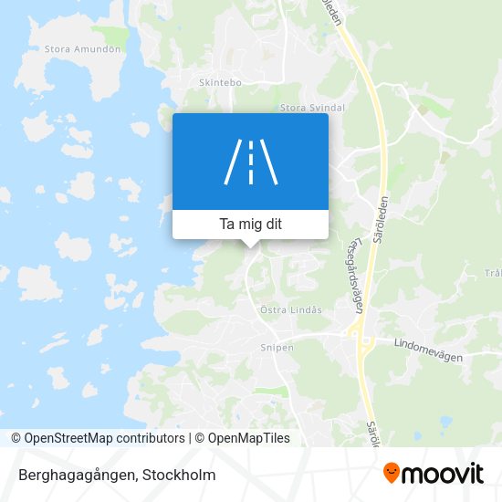 Berghagagången karta