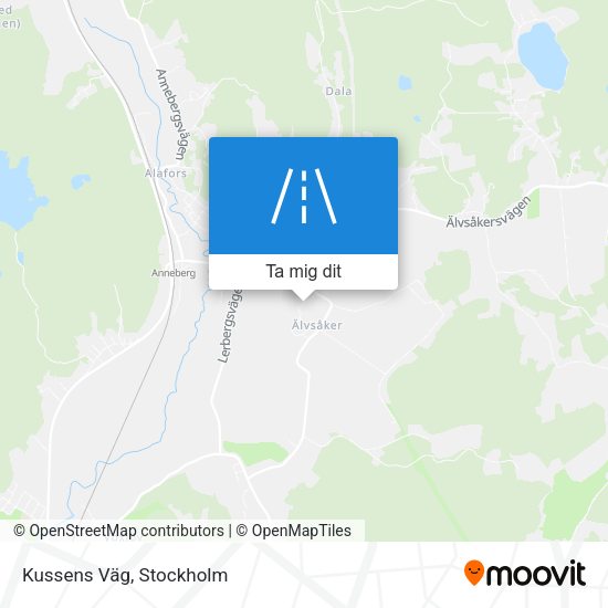 Kussens Väg karta