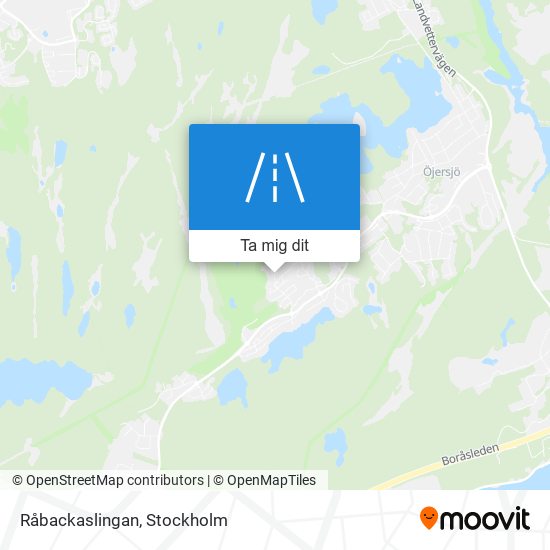 Råbackaslingan karta