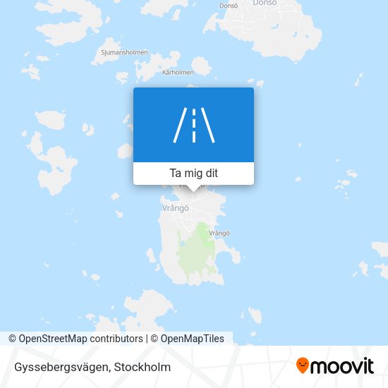 Gyssebergsvägen karta
