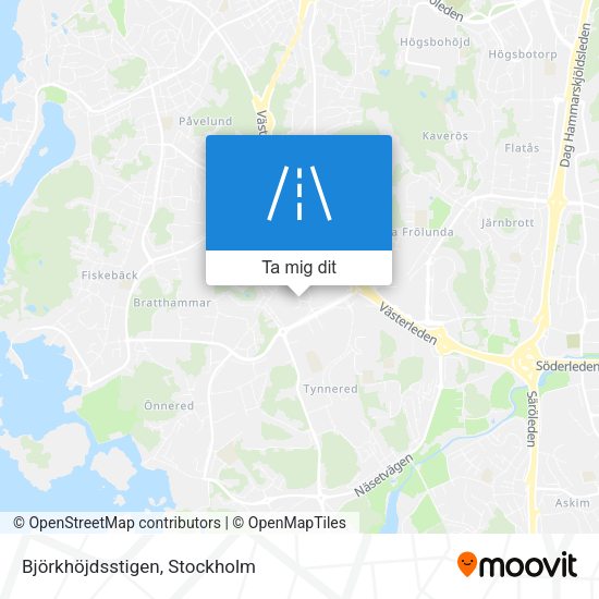 Björkhöjdsstigen karta