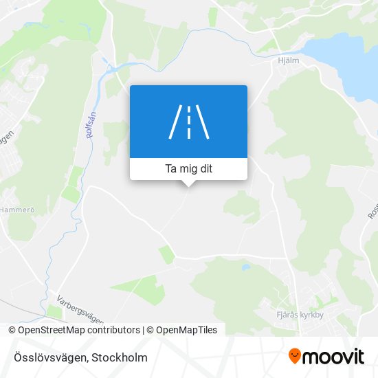 Össlövsvägen karta