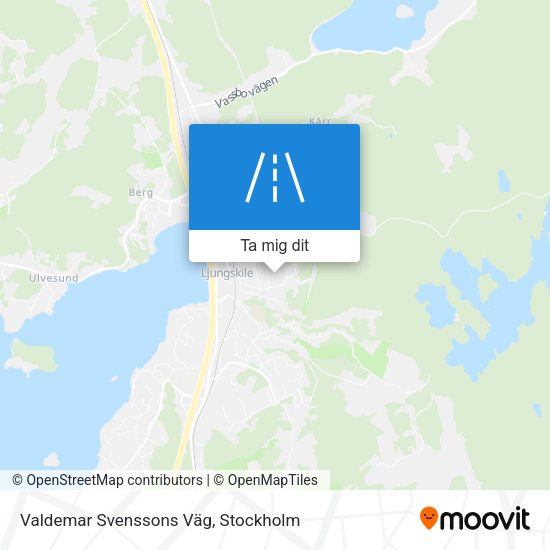 Valdemar Svenssons Väg karta