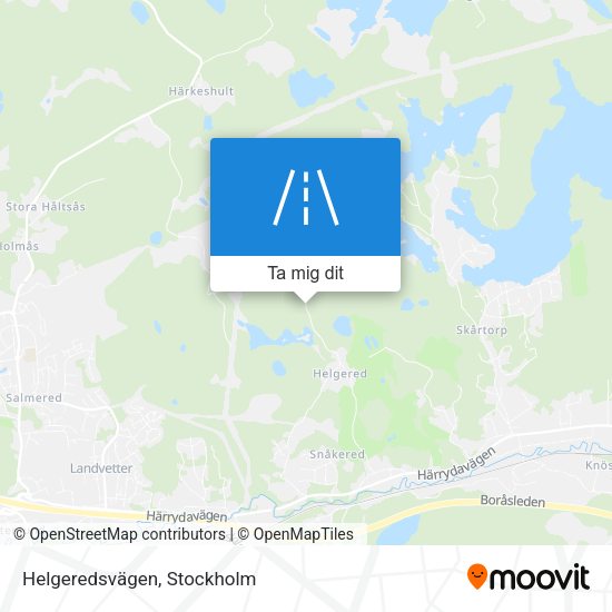 Helgeredsvägen karta