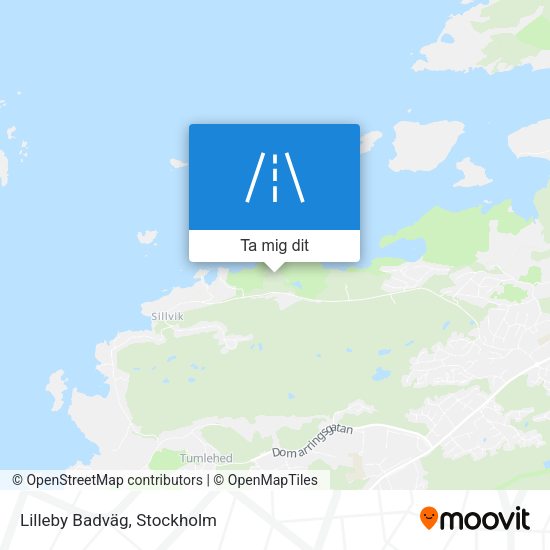 Lilleby Badväg karta