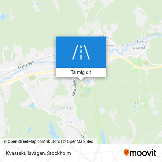 Kvastekullavägen karta