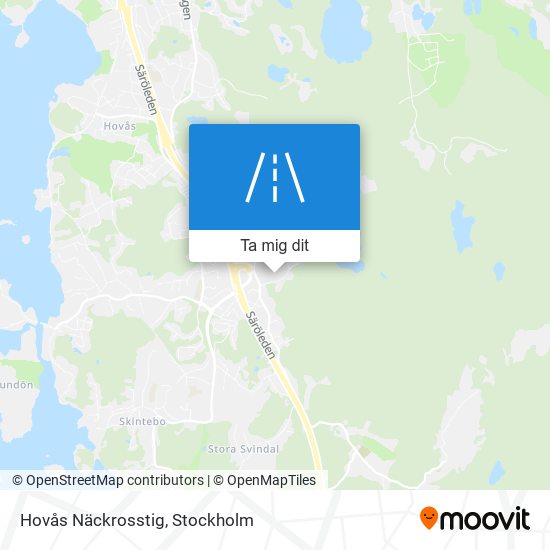 Hovås Näckrosstig karta