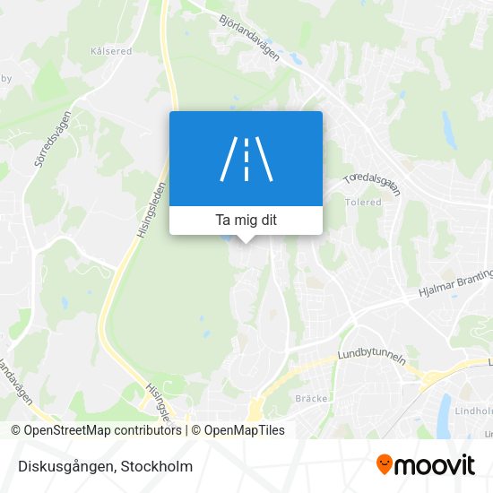 Diskusgången karta