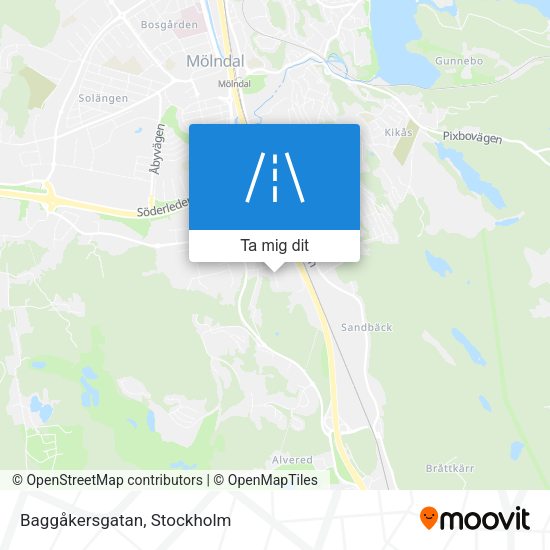 Baggåkersgatan karta