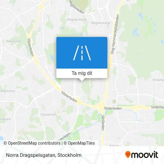 Norra Dragspelsgatan karta