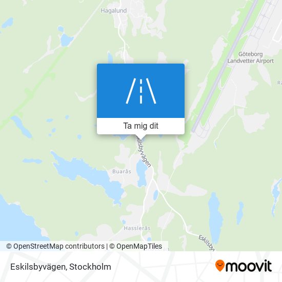 Eskilsbyvägen karta