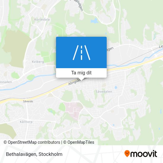 Bethalavägen karta