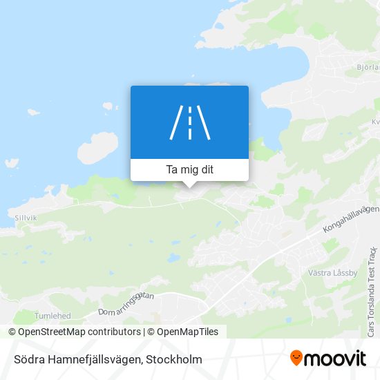 Södra Hamnefjällsvägen karta