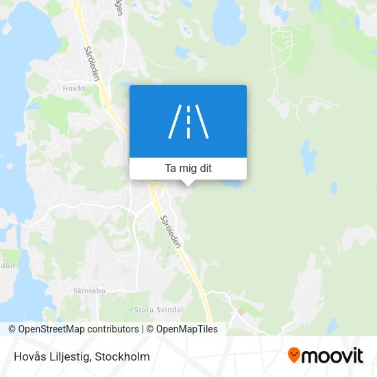 Hovås Liljestig karta