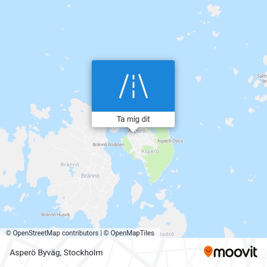 Asperö Byväg karta