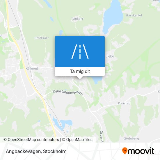 Ängbackevägen karta