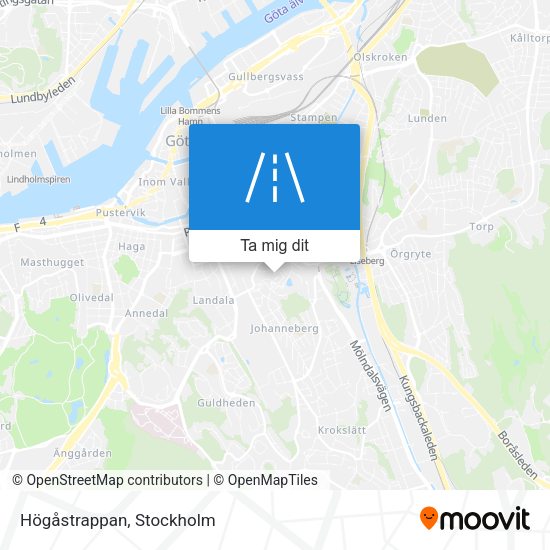 Högåstrappan karta
