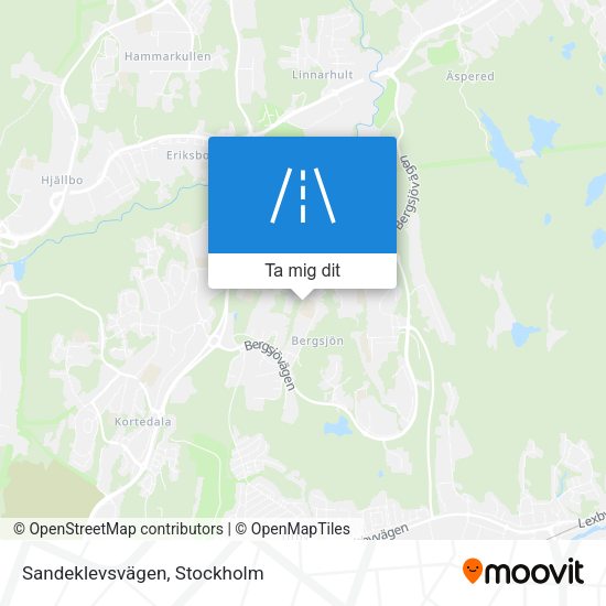 Sandeklevsvägen karta
