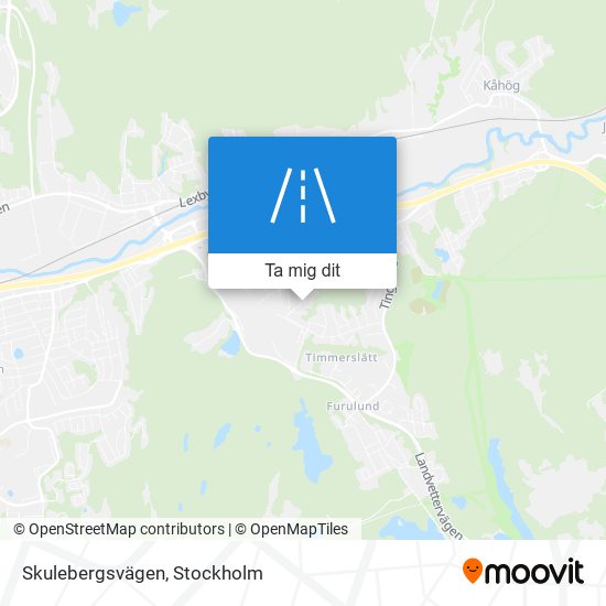 Skulebergsvägen karta