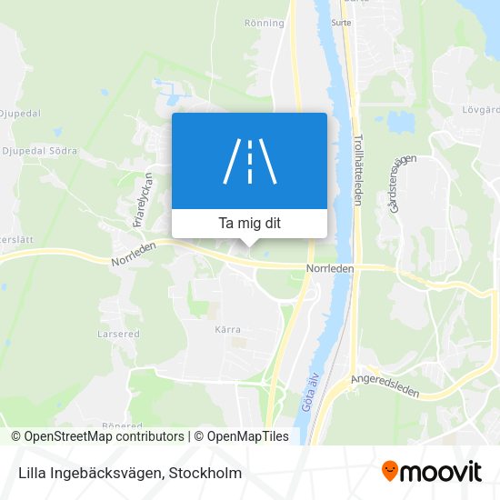 Lilla Ingebäcksvägen karta