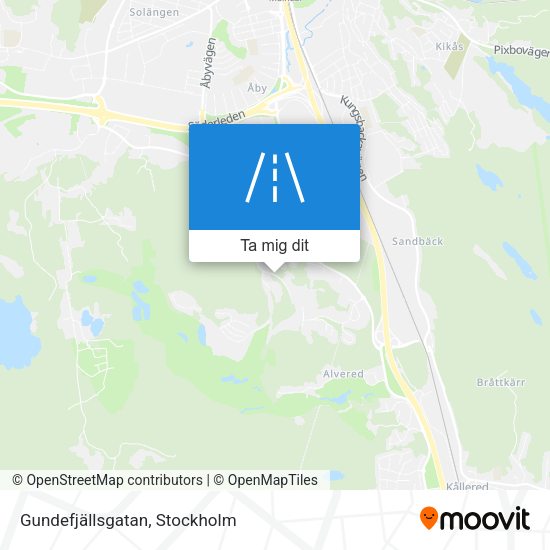 Gundefjällsgatan karta