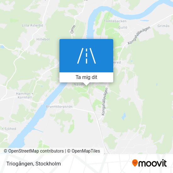 Triogången karta