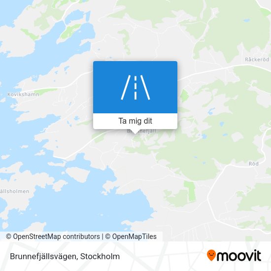 Brunnefjällsvägen karta