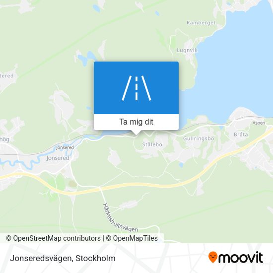 Jonseredsvägen karta