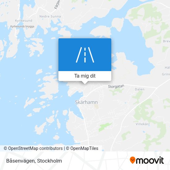 Båsenvägen karta