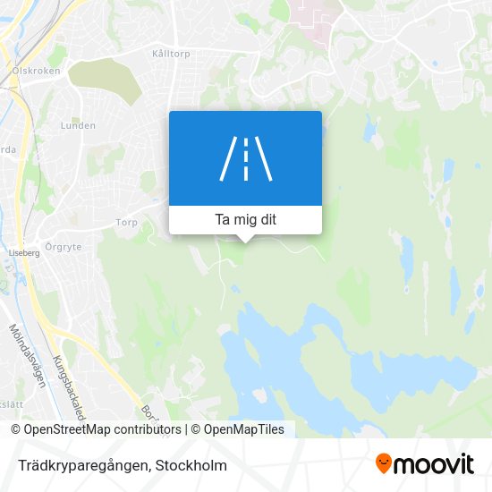 Trädkryparegången karta