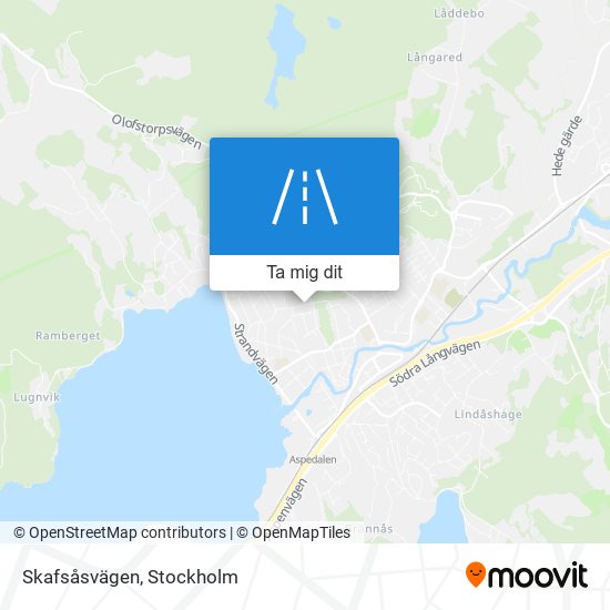 Skafsåsvägen karta