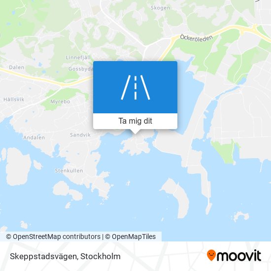 Skeppstadsvägen karta