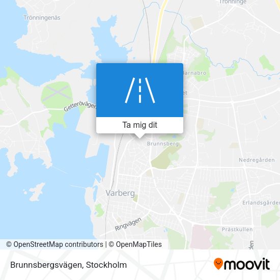 Brunnsbergsvägen karta