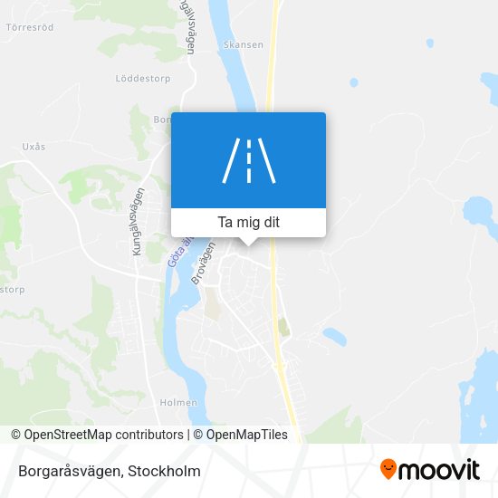 Borgaråsvägen karta
