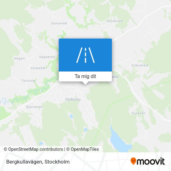 Bergkullavägen karta