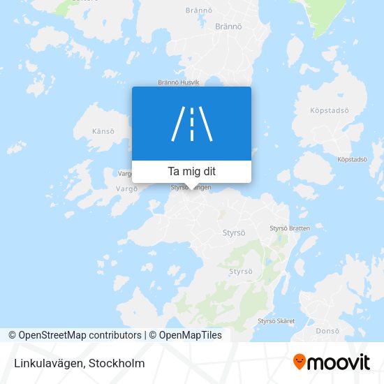 Linkulavägen karta
