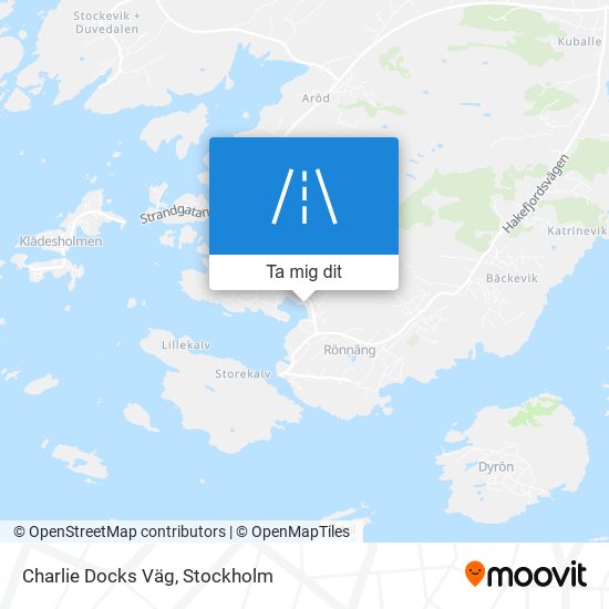 Charlie Docks Väg karta