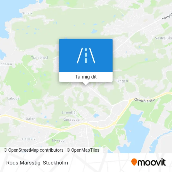 Röds Marsstig karta